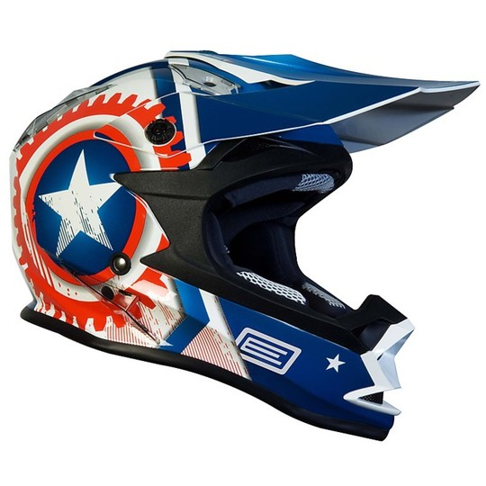 Motorrad Helm Integral Herkunft Earth 2.0 Foxhill Blau Yamaha