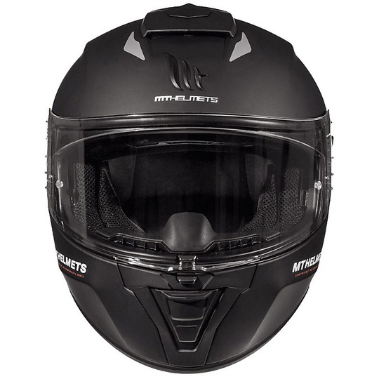 Motorrad Helm Integral MT Helme Blade 2 Evo Doppel Visier A1 Matt Schwarz