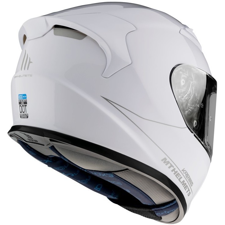 Motorrad Helm Integral MT Helme KRE SV Fiber Doppel Visier Pearly White