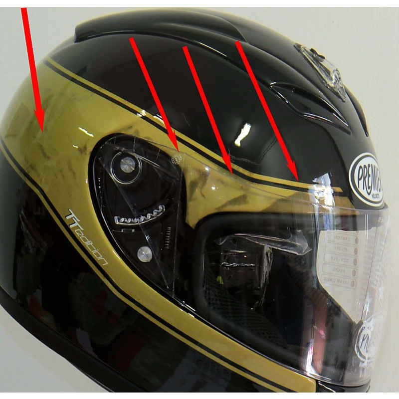  Motorrad  Helm  Integral Premier Jahrestag Style T Tinting 