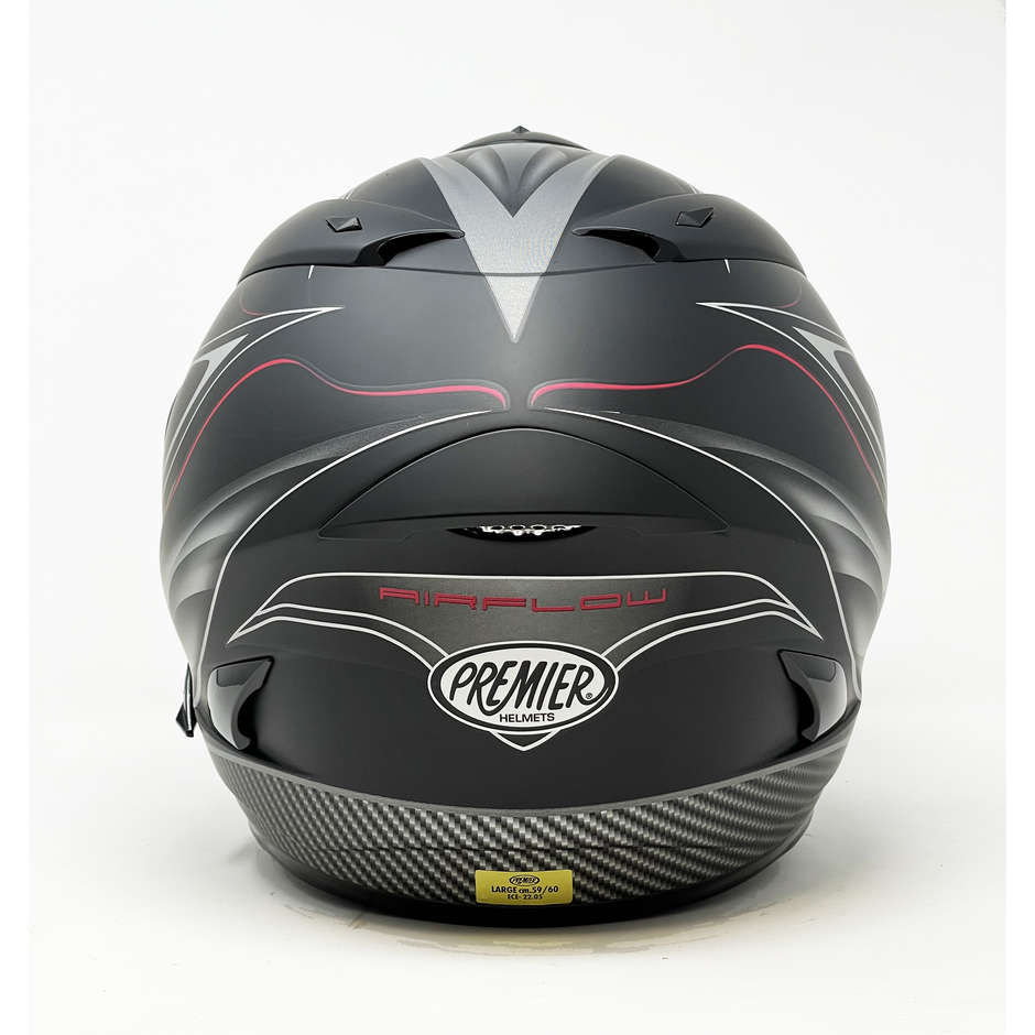 Motorrad Helm Integral Premier Modell Phase Doppel Visor Black Carbon TT 9 BM
