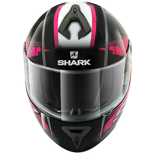 Motorrad Helm Integral Shark S600 PINLOCK EXIT Black Chrome Weiß