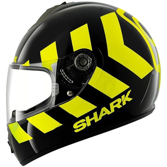 Motorrad Helm Integral Shark S600 PINLOCK keine Panik Schwarz Gelb
