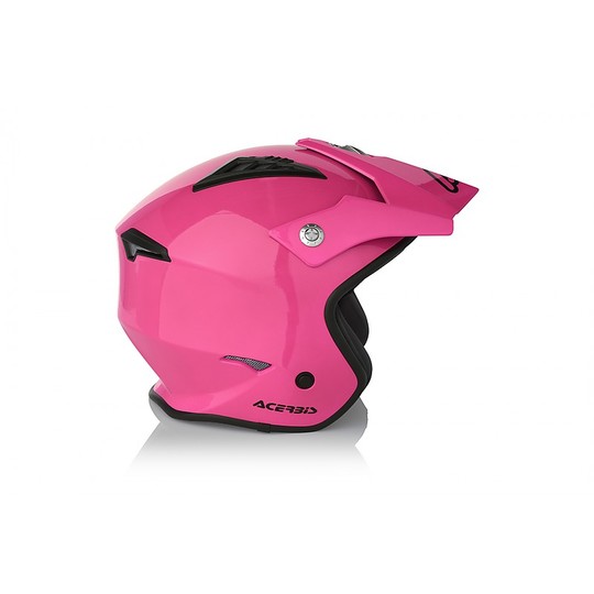 Motorrad Helm Jet Acerbis Modell ARIA Fuxsia