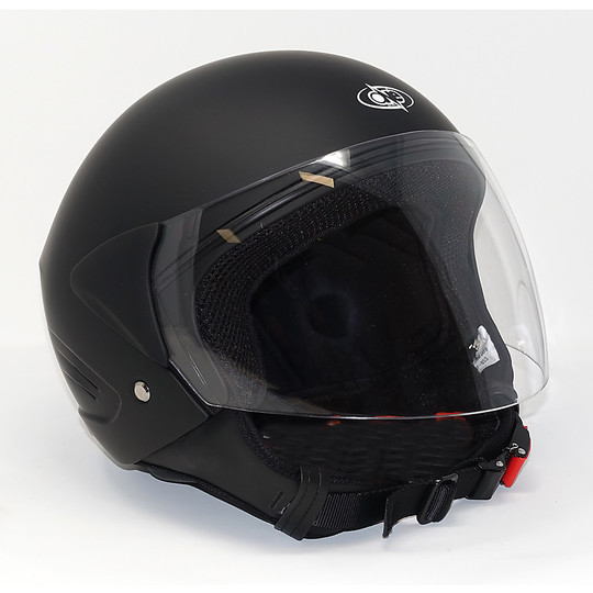 Motorrad Helm Jet Black One Micro Ages Paranuca Abnehmbare Matte zu All Sattel gehen