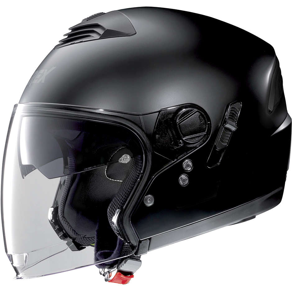 Motorrad Helm Jet Doppel Visier Grex G4.1e Kinetic 002 Matt Schwarz
