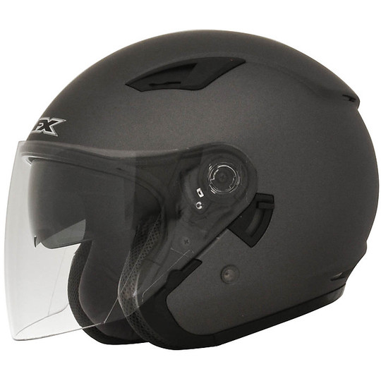 Motorrad-Helm Jet Doppel Visor AFX FX-46 Frost Grau