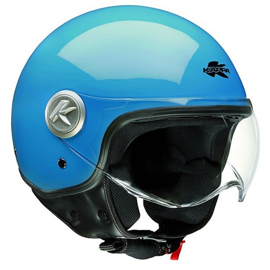 Motorrad Helm Jet KAPPA KV20 Rio Blau poliert