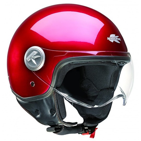 Motorrad Helm Jet KAPPA KV20 Rio Bordeaux Rot Metallic