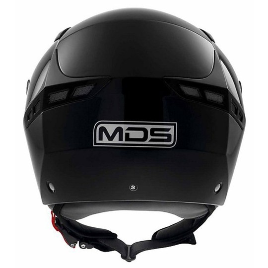 Motorrad-Helm Jet Mds G240 Mono Gloss Black