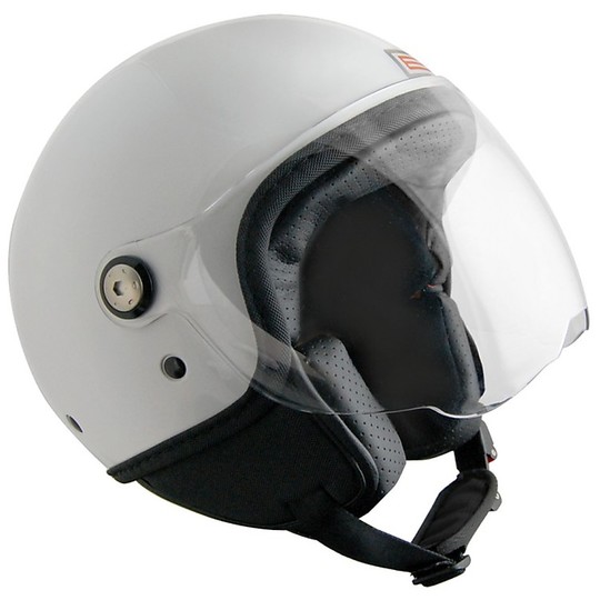 Motorrad Helm Jet Quelle Mio Bianco