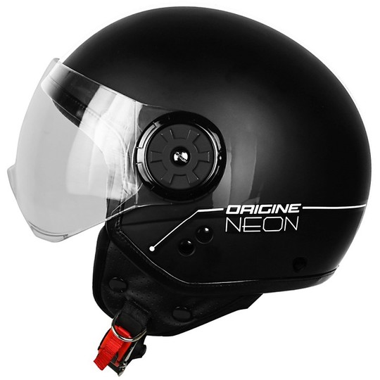 Motorrad Helm Jet Quelle Neon Black White