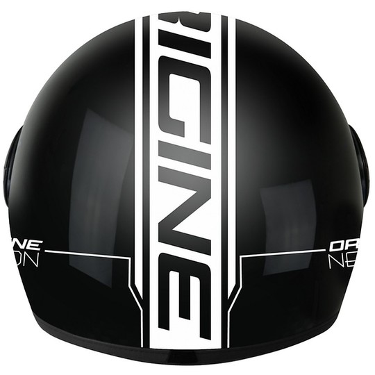 Motorrad Helm Jet Quelle Neon Black White