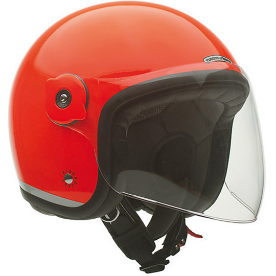 Motorrad Helm Jet Tucano Urbano EL'MET Fiber Fluo Orange
