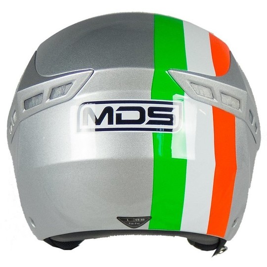 Motorrad-Helm MDS Jet G240 Multi Eternum Silber Italien