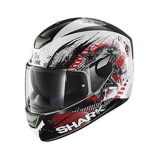 Motorrad-Helm mit integriertem LED-Shark Skwal Trooper Schwarz Anthrazit  Silber Online-Verkauf 