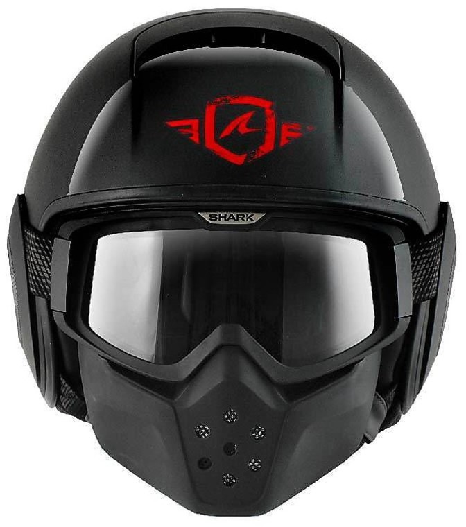 SHARK Herren Motorradhelm NC – Carbon/Aramid, Kratzfestes Visier, Doppel-D-Ring, Größe M