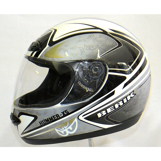 Motorrad-Helm mit Visier Integral berik 1HUM2 Grau