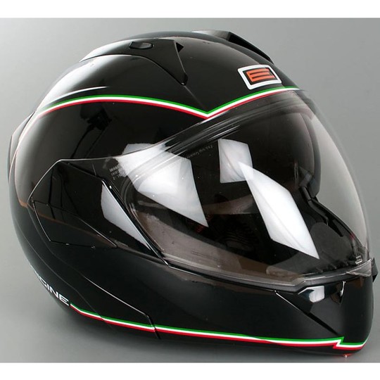 Motorrad Helm Modular Herkunft Riviera Doppel Visor Schwarz Tricolor
