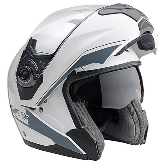 Motorrad Helm Modular KAPPA KV12 Colorado Weiß