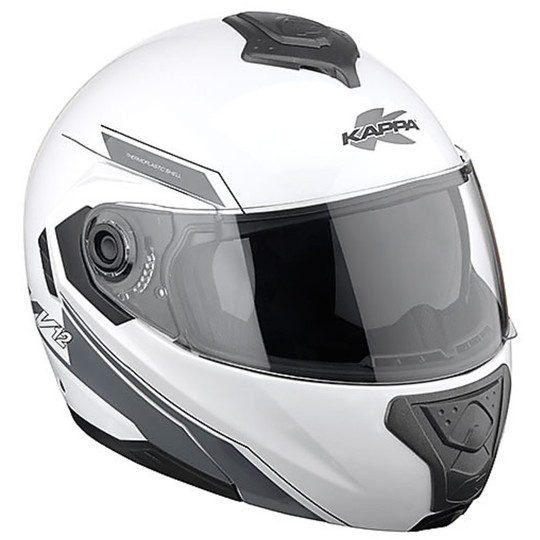 Motorrad Helm Modular KAPPA KV12 Colorado Weiß