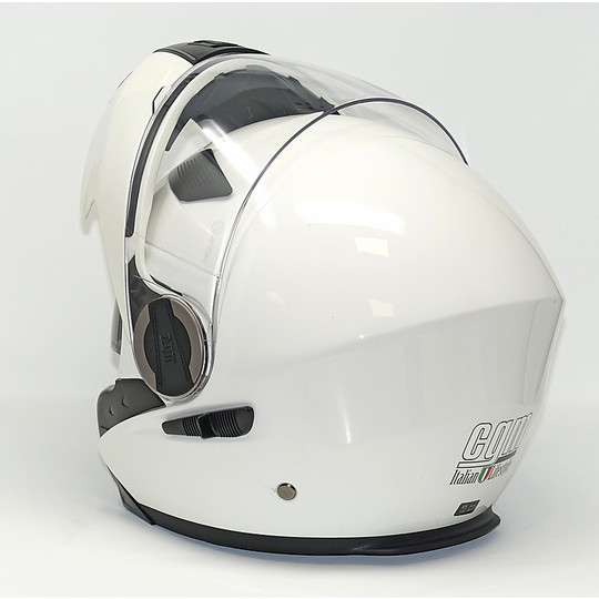 Motorrad Helm Modulares CGM 505 New Singapur Glossy White
