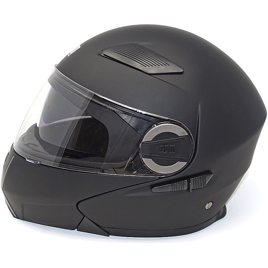 Motorrad Helm Modulares CGM 505 New Singapur Matt Schwarz