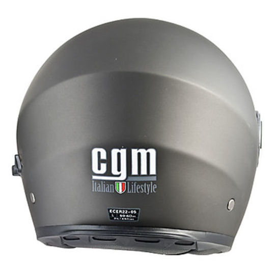 Motorrad Helm Modulares CGM 505 Singapur Neue silber poliert