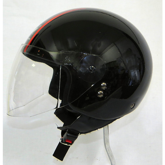 Motorrad Helm Visier Berik Mit Jet Black Red Logo