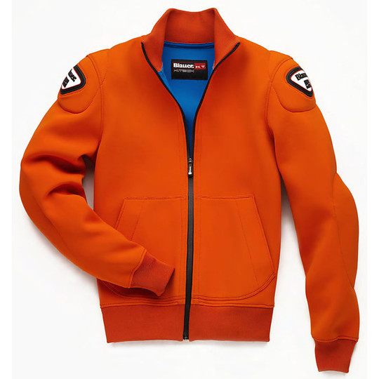 Motorrad-Jacke Blauer Sweatshirt-Jacke MAN EASY 1.0 orange