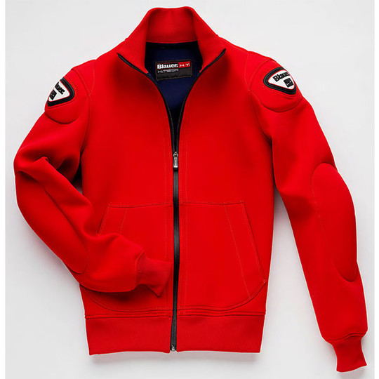 Motorrad-Jacke Blauer Sweatshirt-Jacke MAN EASY 1.0 Red
