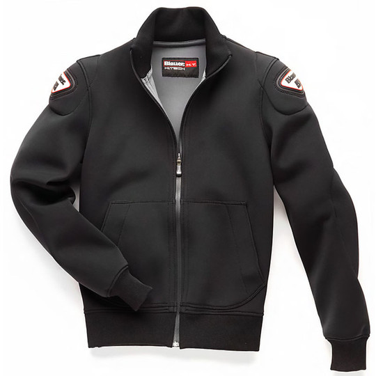 Motorrad-Jacke Blauer Sweatshirt-Jacke MAN EASY 1.0 Schwarz