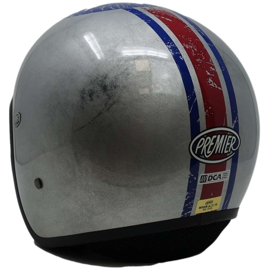 Motorrad Jet Helm in Custom Premier Fiber VINTAGE PIN UP OSS