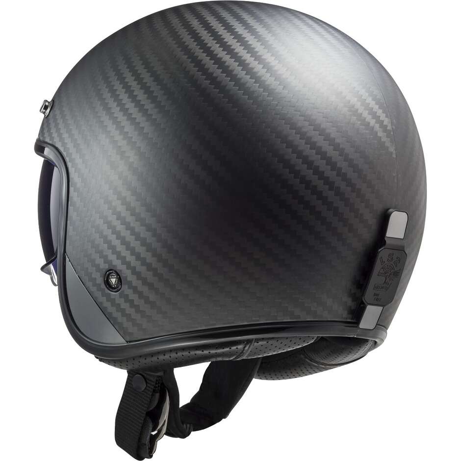 Motorrad Jethelm Cafe Racer Ls2 OF601 BOB 2 CARBON Matt