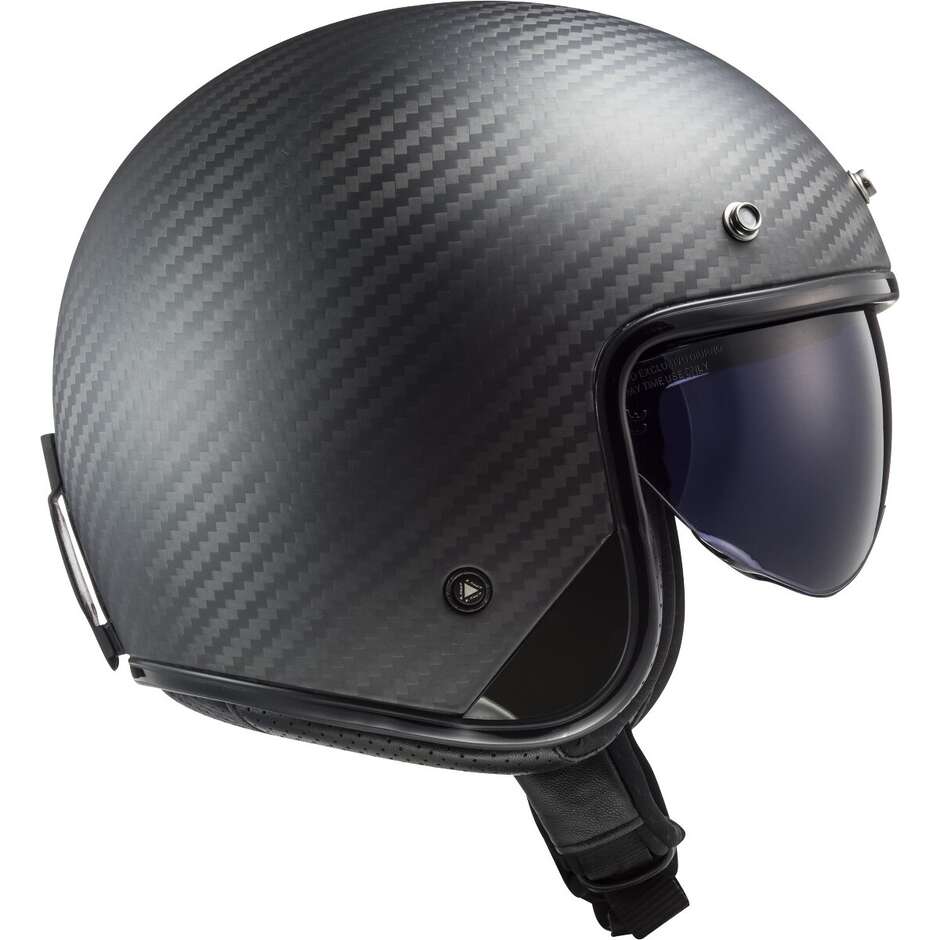 Motorrad Jethelm Cafe Racer Ls2 OF601 BOB 2 CARBON Matt