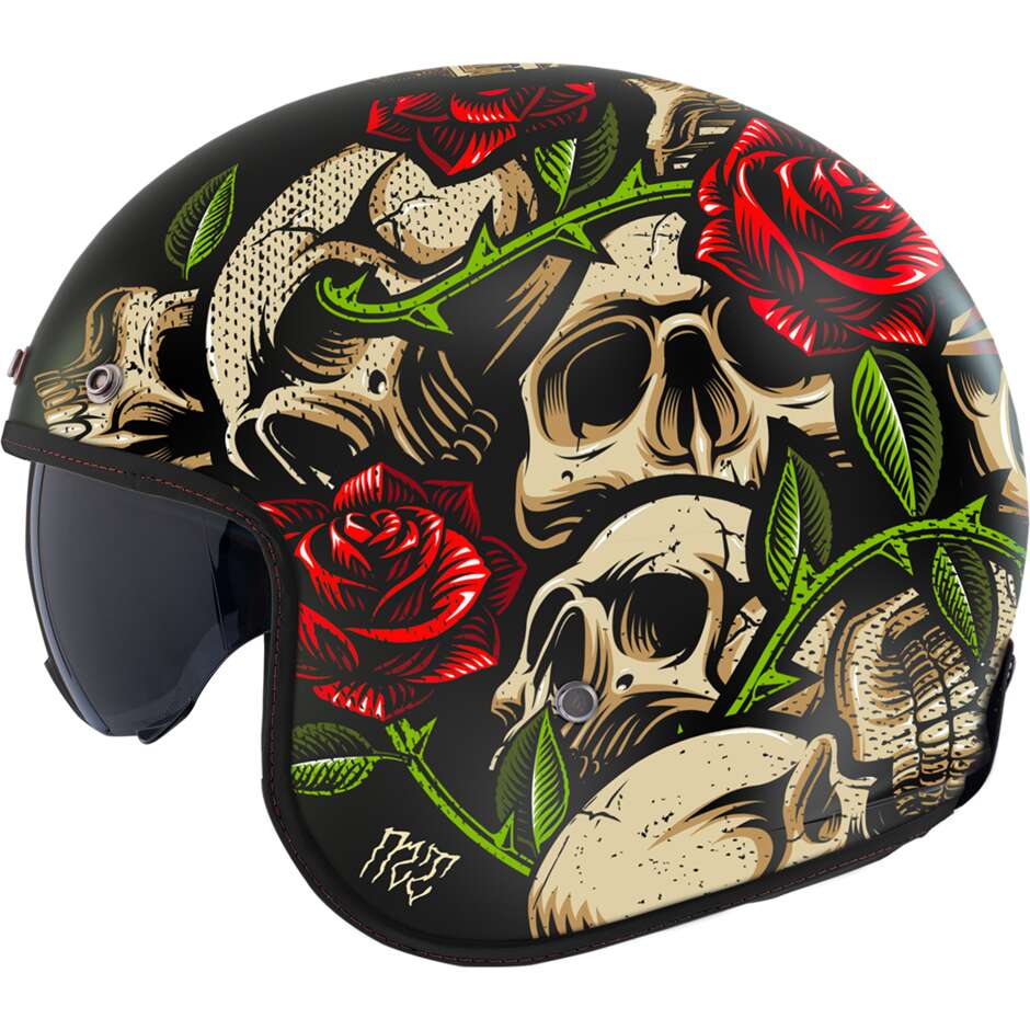 Motorrad-Jethelm MT Helmets LE MANS 2 SV S Breakout B9 glänzend