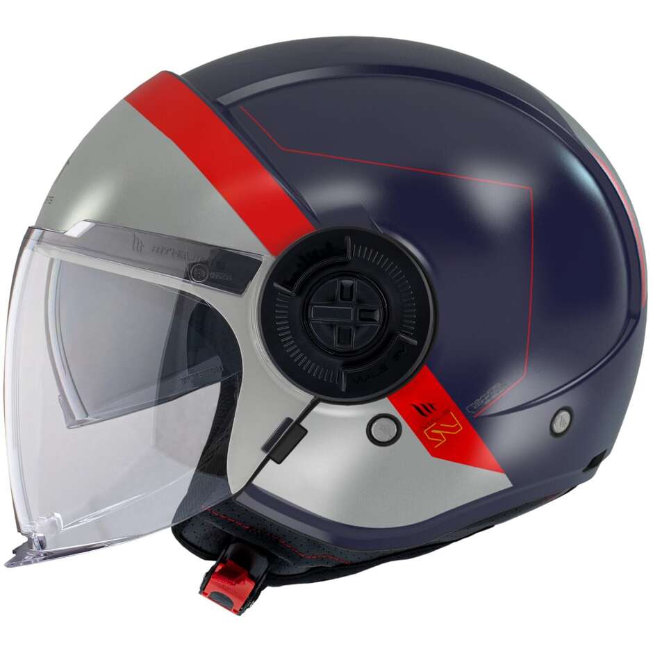 Motorrad-Jethelm Mt Helmets VIALE SV S 68 UNIT D7 Matt BLAU