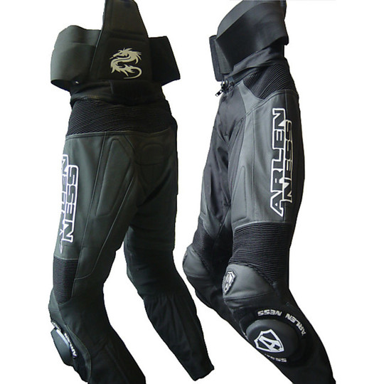 Motorrad Lederhose Arlen Ness LP 3260 Schwarz