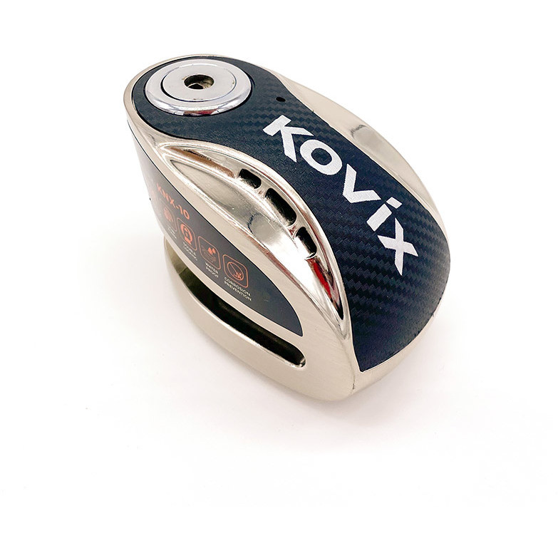 Motorrad Scheibenschloss mit akustischem Alarm KOVIX knx10 Pin 10mm