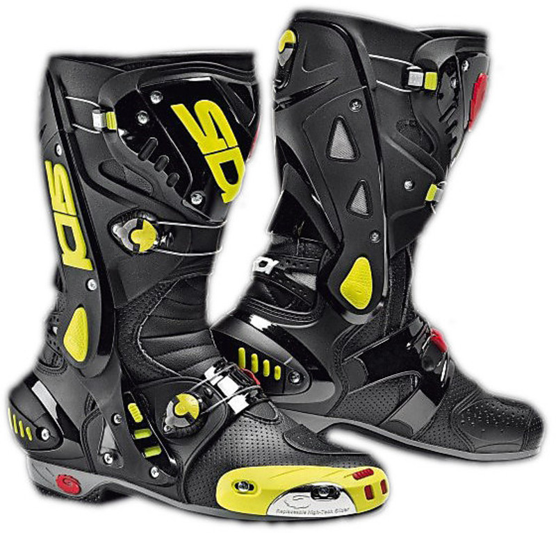 Motorrad-Straßen-Rennsport Stiefel Sidi Vortice Air Schwarz-Gelb