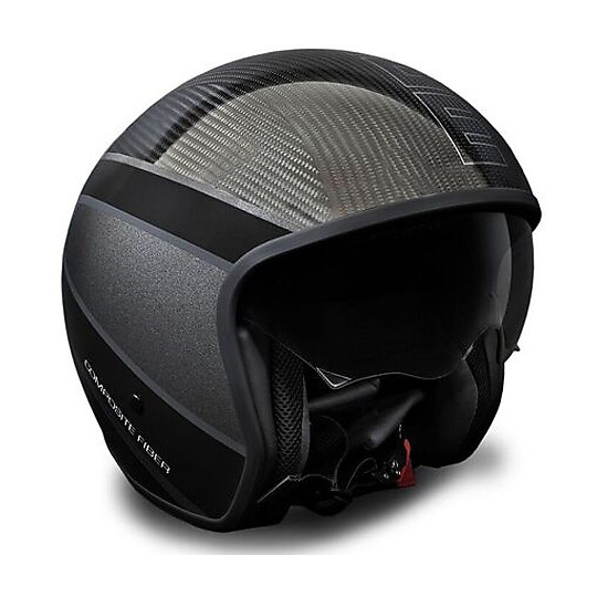 Motorrad-Sturzhelm Jet Momo Design Raptor Carbon-Faser-Version