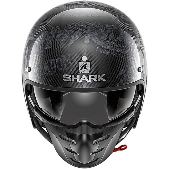 Motorrad-Sturzhelm Jet Shark S-DRAK FREESTYLE CUP Carbon-Anthrazit