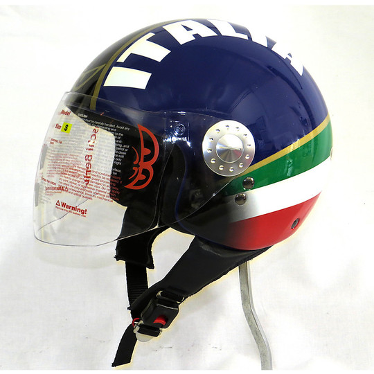 Motorrad-Sturzhelm mit Masken-Jet Berik Italien