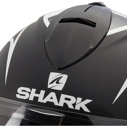 Motorrad-Sturzhelm Modular Shark Dropdown Evoline 3 STARQ Mat Schwarz Weiß