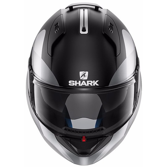 Motorrad-Sturzhelm Modular Shark Evo-One PRIYA Mat Schwarz Anthrazit geöffnet werden