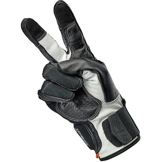 Motorradhandschuhe aus 100% Biltwell Leder Modell Borrego Black Cement