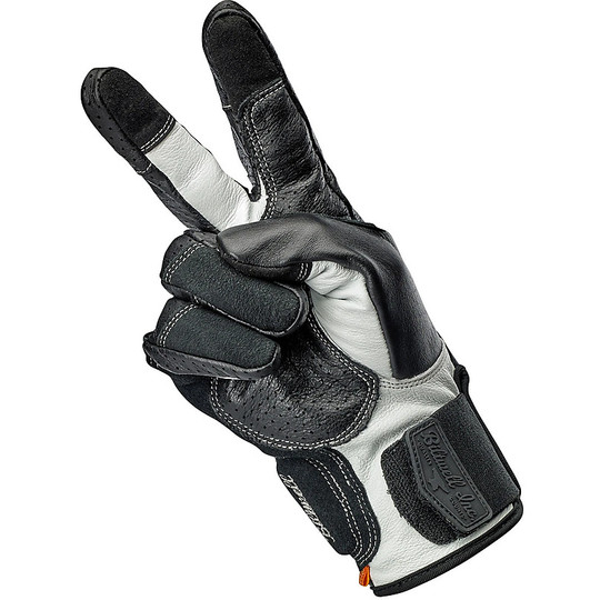 Motorradhandschuhe aus 100% Biltwell Leder Modell Borrego Black Cement