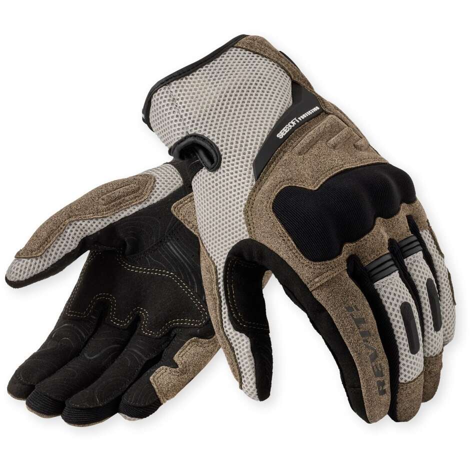 Gants moto Rev'it Cavern Sand Black