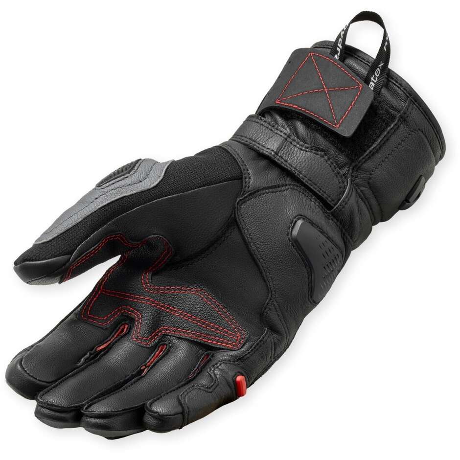 Motorradhandschuhe Rev'it Sand 5 H2O Schwarz Grau