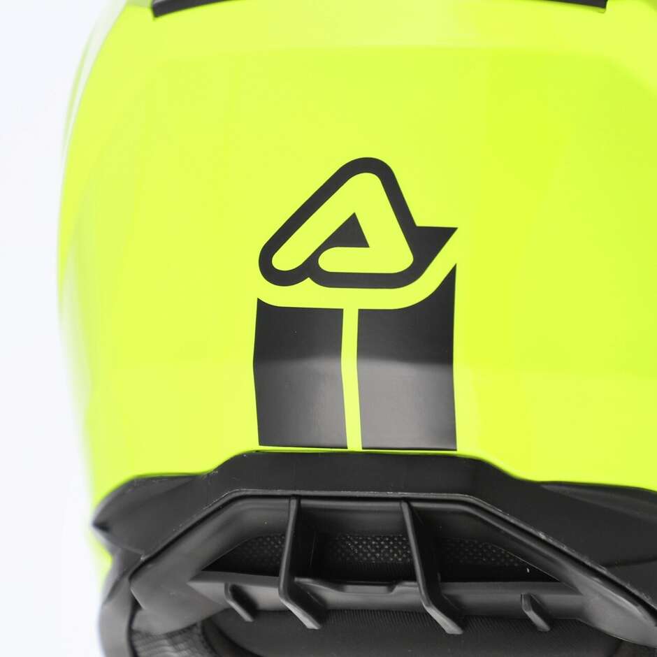 Motorradhelm Adventure Acerbis Assault Mono Gelb Fluo